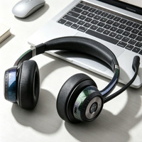 Headset Call Center Nirkabel dengan Mikrofon