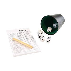Juego de tazas de dados de cuero YBS Juego <span class=keywords><strong>Yatzy</strong></span> - Product Image 2