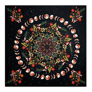 60*60cm Kích thước nhỏ in oilproof hiện đại handmade Polyester/cotton Khăn Trải Bàn phòng ngủ phòng khách nghiên cứu trang trí tấm thảm - Product Image 2