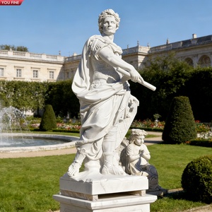 YOUFINE Scultura Personalizzata a Grandezza Naturale in Marmo di Leader Romano per Giardini Classici di Ville e Parchi - Product Image 1