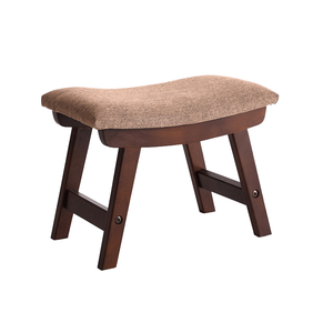 Taburete de Diseño Nórdico Moderno, Banco para Zapatos, Taburete de Maquillaje, Otomana de Madera Maciza con Asiento de Tela para Hotel, Villa, Dormitorio - Product Image 2