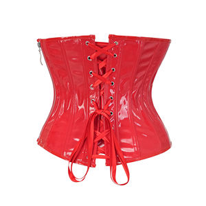 Nouveau PU fermeture éclair Corset ventre ceinture ceinture ventre ceinture ceinture taille à l'extérieur porter court Shapewear femmes - Product Image 3