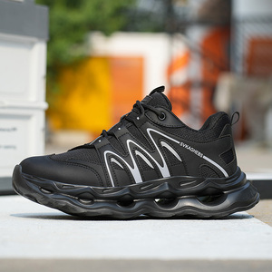 917- Lightweight Safety Shoes air Sport Sneakers <strong>Steel</strong> <strong>Toe</strong> <strong>Cap</strong> Work <strong>Boots</strong> <strong>Women</strong> Men,ZG Brand Side Reflective Safety Shoes Black - Product Image 5