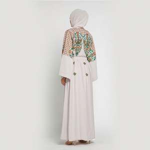 2019 Ultime Cerimonia Nuziale di Modo Strano Primavera di Nuovo Disegno Normale Camicetta Abito Musulmano Croce Nera <span class=keywords><strong>Abaya</strong></span> - Product Image 5