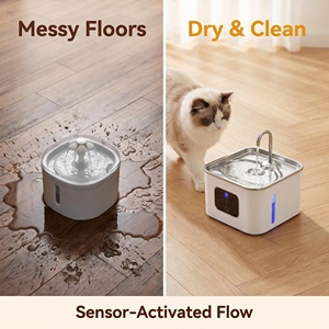 Distributeur d'eau intelligent pour animaux de compagnie, antimicrobien, silencieux, sans fil, batterie, grande capacité 4l, <span class=keywords><strong>fontaine</strong></span> <span class=keywords><strong>à</strong></span> boire pour chat, en acier inoxydable - Product Image 3