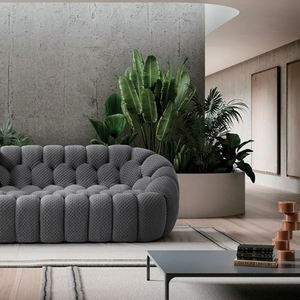 आधुनिक यूरोपीय लक्जरी चेस्टरफील्ड बिस्तर सेट लंबे समय से टफ्टेड मखमली लकड़ी के फर्नीचर होटल विला हॉल अपार्टमेंट लिविंग रूम का उपयोग करते हैं। - Product Image 5