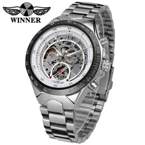 Los hombres Relojes de la fábrica de China T-ganador masculina reloj Montre Homme logotipo personalizado de lujo esqueleto mecá - Product Image 3