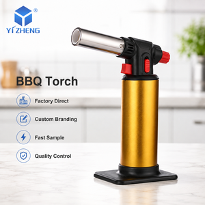 Briquet torche à gaz butane DP - Haute température, sûr et efficace, taille de flamme réglable, spécial pour la cuisson des steaks en cuisine - Product Image 1