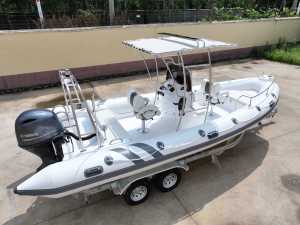 <span class=keywords><strong>Bateau</strong></span> <span class=keywords><strong>pneumatique</strong></span> rigide Zhenbo 6,8 <span class=keywords><strong>m</strong></span> RIB 680A avec coque en fibre de verre et PVC de 1,2 mm pour la pêche et la plongée - Product Image 2