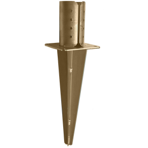 SUPPORT POUR POTEAU AVEC ANCRAGE AU SOL mm 100x40h - Product Image 1