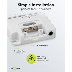 หม้อแปลงไฟ LED ยี่ห้อ Goobay 12 โวลต์ ดีซี 15 วัตต์ แบบ SELV ปลอดภัย แรงดันต่ำพิเศษ - Product Image 4