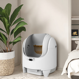 68 एल वाई-फाई ऐप-नियंत्रित स्मार्ट स्व-सफाई बिल्ली कूड़े बॉक्स 14-दिवसीय उपयोग आसान स्वच्छ प्लास्टिक डिजाइन - Product Image 1