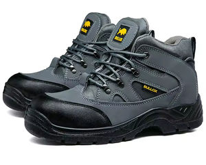 Botas de senderismo para uso en exteriores, zapatos para hombre con altura media a la pantorrilla, impermeables y antideslizantes para hombre - Product Image 3