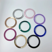 Raccord en acier inoxydable en métal convexe 007 Yacht YM accessoires de montre étui en cuir déflecteur à anneau convexe 38-30.7