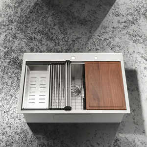 Évier de <span class=keywords><strong>cuisine</strong></span> <span class=keywords><strong>moderne</strong></span> et intelligent à trou unique en acier inoxydable avec robinet pour cuisines modernes - Product Image 3