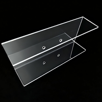 Protection personnalisée en polycarbonate (PC) transparent en forme de U, résistante aux chocs élevés, 5 mm/10 mm, ignifuge UL94-V2