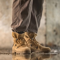 Sepatu Bot Koboi Pria Maden Retro Workwear Suede Solid Midi Desert Lembut Outdoor Bertali Sol Tebal Nyaman Tren Musim Panas 2026