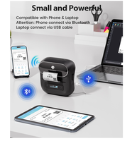 Phomemo M220 Label Maker Impresora de código de barras de 3,14 pulgadas Máquina portátil para hacer pegatinas para recibos, direcciones, etiquetado, correo