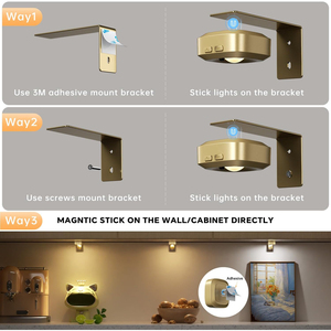Picture <b>Lights</b> for Wall, Rechargeable Battery Magnetic <b>Lights</b> with Remote Dimmable <b>Timer</b> Painting <b>Light</b> for Art Display, Frame - Product Image 5