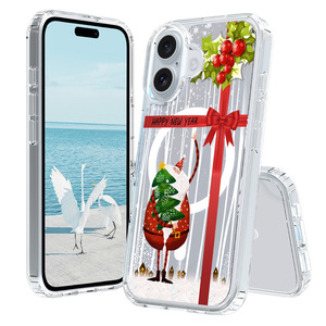 <span class=keywords><strong>Coque</strong></span> de téléphone portable à thème de Noël mignon pour <span class=keywords><strong>iPhone</strong></span> 16 Plus 17 Air Pro Max, <span class=keywords><strong>coque</strong></span> transparente magnétique antichoc, <span class=keywords><strong>coque</strong></span> arrière - Product Image 6