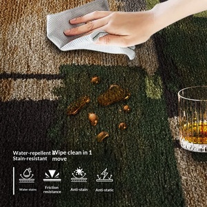 Tapis Bouclé Style Rétro pour Salon, Luxe Léger, Haut de Gamme, pour <span class=keywords><strong>Canapé</strong></span> et Table Basse, Imperméable, Antidérapant, Tapis de Chambre Anti-froid - Product Image 2