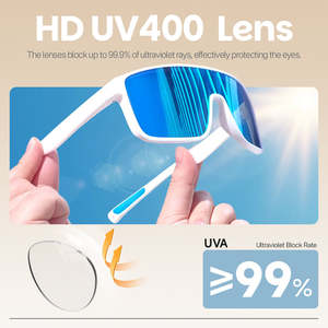 Lunettes de soleil pour hommes avec logo personnalisé, monture verte tendance en TR90, verres polarisés TAC et charnière à ressort - Product Image 4