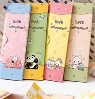 Catatan Tempel Kartun Lucu dengan Penanda Memo Tulisan Tangan, Label Indeks Tempel, dan Stiker Tag.