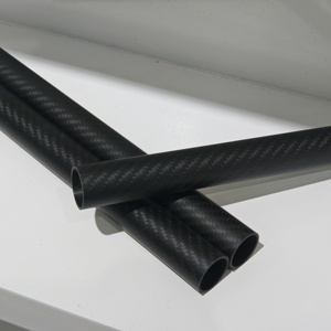 Tubo de Fibra de Carbono 100% Tejido Liso Teñido Anti-Tirones de Peso Medio para Uso Industrial - Product Image 6