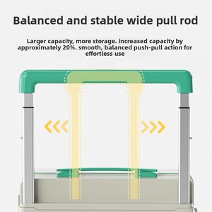<strong>Multifunctional</strong> Wide-Handle Luggage 20inch Fashionable Lightweight Universal Wheel Travel <strong>Suitcase</strong> with TSA Lock trolley bag - Product Image 3