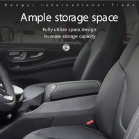Boîte d'accoudoir central en cuir de luxe avec réfrigérateur à compresseur pour Mercedes Benz Vito W447 V-Class, kit d'amélioration intérieure MPV