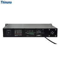 Amplificateur réseau intégré monocanal Thinuna IP-240AP-BS 240W avec lecture multi-sources, Bluetooth, FM et relais d'alarme incendie