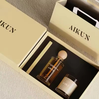 Diffuseur de parfum AIKUN de luxe sans BPA, longue durée, bouteille en verre sans feu, coffret cadeau écologique, décoration d'intérieur