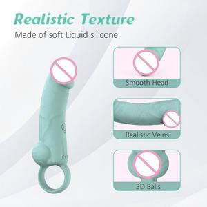 Seksspeeltjes Voor Vrouwen <span class=keywords><strong>Mini</strong></span> <span class=keywords><strong>Dildo</strong></span> Massager Siliconen Abs 10 Vibrerende Functies Zachte Usb Oplaadbare Waterdichte Ip65 69.5G - Product Image 4