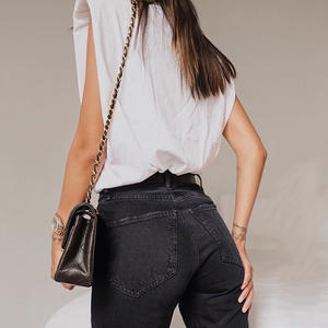 <span class=keywords><strong>Blusa</strong></span> informal sin mangas para mujer, camisetas holgadas con cuello redondo sin mangas con almohadilla para el hombro - Product Image 3