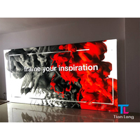 Vente en gros Nouveau caisson lumineux LED 3D pour Restaurant Bar Signe Publicité Bon marché Boucle Cadre Design