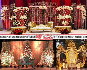 Arco de Metal Moderno y Ligero DSTEXPORTS para Bodas, Diseño Personalizado, Venta al por Mayor, Estilo Monet - Product Image 2