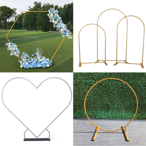 Autres centres de table de mariage Décorations Baby Shower <span class=keywords><strong>Enceinte</strong></span> Fête Mariage Arche Tension Tissu Toile de fond Stand Photomaton Extérieur - Product Image 6