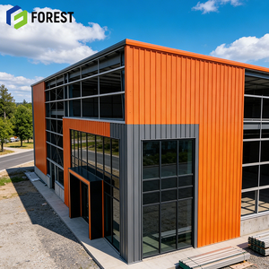 โกดังโครงสร้างเหล็ก ฐานรากมั่นคงระดับมืออาชีพ สำหรับพื้นที่สำนักงาน เกรดอุตสาหกรรม แบบประกอบส่วน รับน้ำหนักได้มาก - Product Image 1