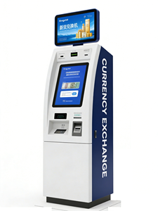 Machine <span class=keywords><strong>de</strong></span> <span class=keywords><strong>change</strong></span> <span class=keywords><strong>de</strong></span> devises Jinrui FCM-501S grande capacité avec écran tactile 19 pouces, scanner <span class=keywords><strong>de</strong></span> passeport et gestion des espèces pour kiosque étranger - Product Image 2