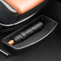 Boîte de rangement sous le siège de voiture, organisateur de voiture en plastique pour petits objets, installation sans outil pour accessoires intérieurs de voiture