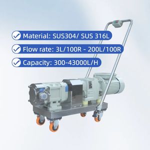 Vogelsang Tech ATEX/ISO9001 sertifikalı özelleştirilebilir gübre ve biyogaz lob pompası, OEM desteği sunan çift kanatlı rotorlarla - Product Image 3