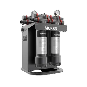 Aicksn MH-RO100G 3-stufiger Wasserfilter mit Tank und Wasserhahn Umkehrosmose 10 "PP + ATS + 100G RO