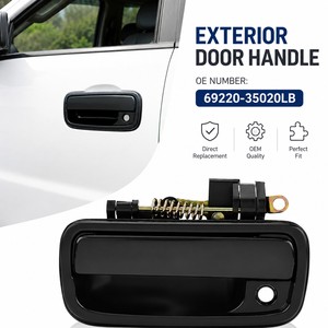 Auto Exterior <b>Door</b> Handle Replacement OE 69220-35020 69220-35070 Black Outside <b>Door</b> Handle for Toyota Pickup SUV - Product Image 1