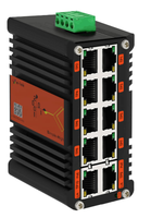 Mini-commutateur Ethernet PoE Gigabit industriel non géré à 10 ports
