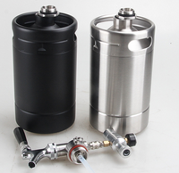Fût à bière artisanal SIR 3,6 L en acier inoxydable 304 avec option de logo personnalisé