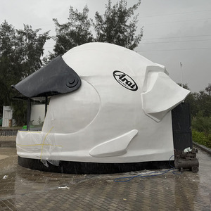 Caseta de Casco de Motocicleta Gigante de FRP Personalizada, Diseño Novedoso Resistente a la Intemperie para Cafetería o Puesto de Hot <span class=keywords><strong>Dogs</strong></span>, Hecha de Fibra de Vidrio Duradera - Product Image 5