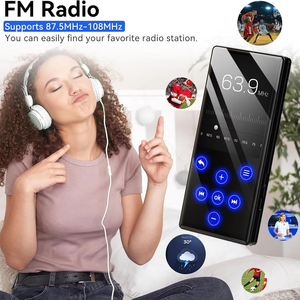 Reproductor MP3 con pantalla táctil de 2,4 pulgadas, reproductor de música portátil inalámbrico BT 5,0, compatible con tarjeta TF de 64GB para estudiantes, deportes y gimnasio - Product Image 5