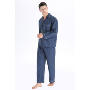<span class=keywords><strong>Pigiama</strong></span> da <span class=keywords><strong>uomo</strong></span> in cotone stile coreano 2026 <span class=keywords><strong>a</strong></span> <span class=keywords><strong>righe</strong></span>, <span class=keywords><strong>a</strong></span> maniche lunghe, termico e traspirante - Set 2 pezzi - Product Image 5