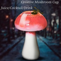 Tasse à cocktail en verre champignon créatif Style design moderne pour fête vin KTV Bar spécial Internet célébrité jus boisson boisson tasse