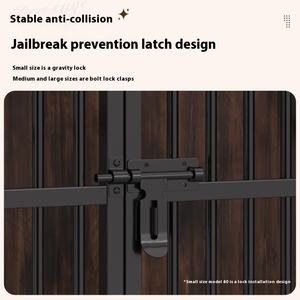 Commercio all'ingrosso di fabbrica di medie dimensioni in legno solido gabbia per cani robusto pulsante rimovibile Anti-morso spesso mobili transfrontalieri cane <span class=keywords><strong>da</strong></span> esportazione - Product Image 4